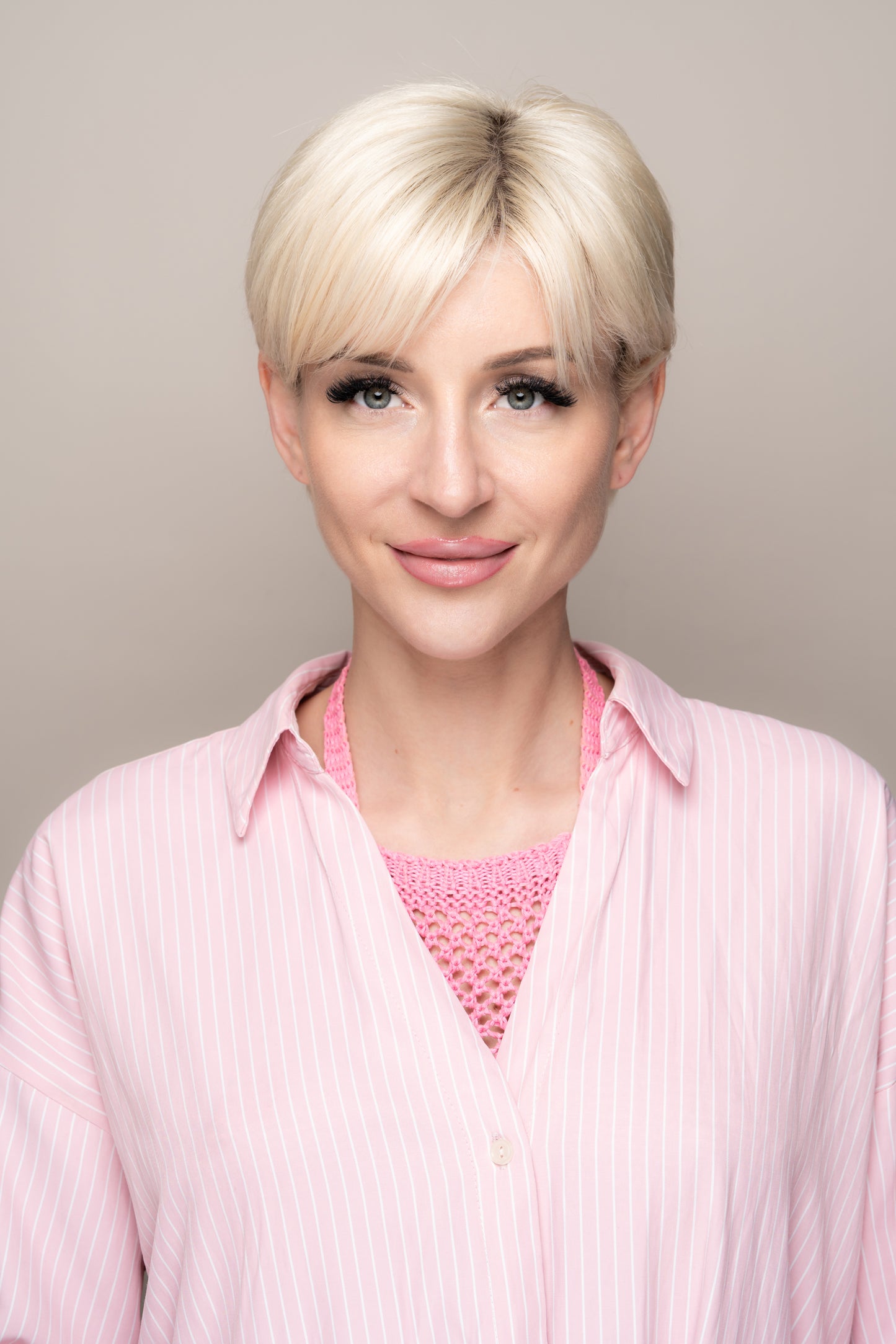 Woman with no blemishes